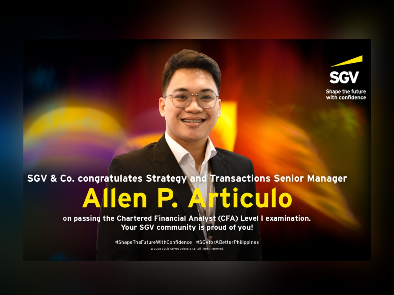SGV SaT Senior Manager Senior Manager Allen P. Art | SGV & Co. | EY ...